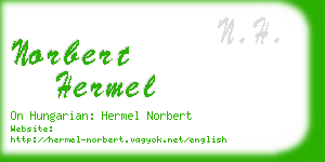 norbert hermel business card